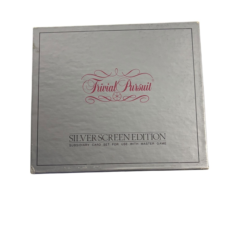 Trivial Pursuit Silver Screen Edition Subsidiary Card Set Use w Master Game 1981